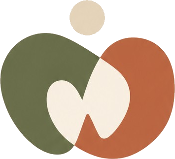 The Living Stone mark — two stones, an open centre and an anointing dot